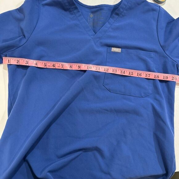 FIGS Technical Collection Scrub Top Blue Size L Mens Womens Unisex Pocket - Picture 6 of 6